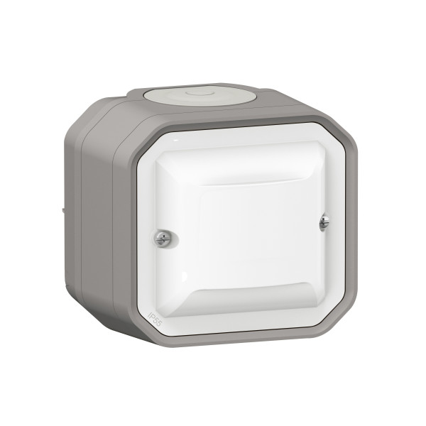 Détecteur de mouvement Legrand plexo 2fils sans neutre complet en saillie gris