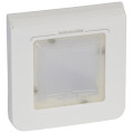 Plaque antibactérienne Legrand Mosaic - IP 44 - 2 modules - blanc