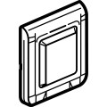 Plaque antibactérienne Legrand Mosaic - IP 44 - 2 modules - blanc