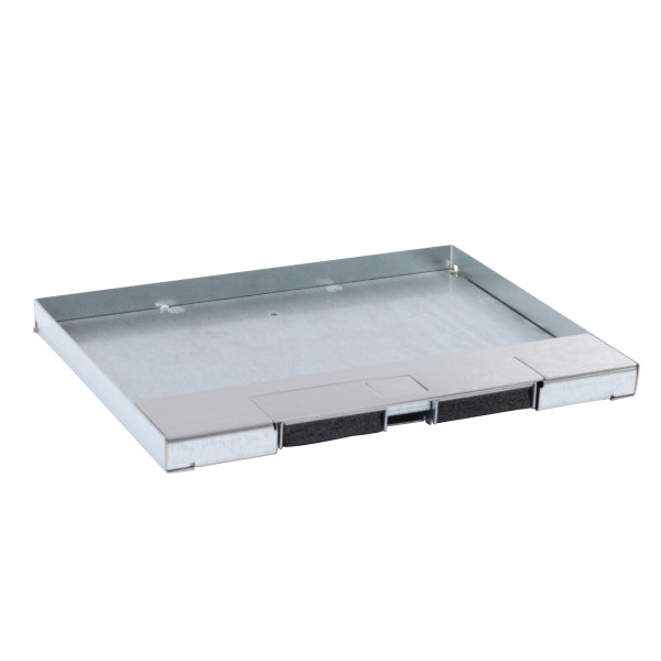 Legrand couvercle boite affleurante metal finition inox 12/18m