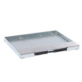Legrand couvercle boite affleurante metal finition inox 12/18m