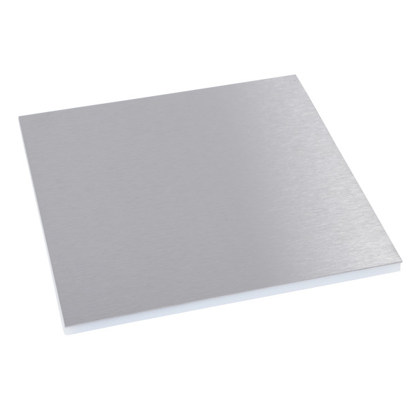 Legrand plaque finition inox pour boite ronde