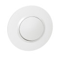 Interrupteur ou va-et-vient blanc Legrand Dooxie 10AX 250V avec plaque ronde