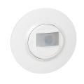 Détecteur de mouvement blanc Legrand Dooxie sans neutre avec plaque de finition déco