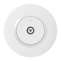 Prise télévision simple blanc Legrand Dooxie avec plaque de finition deco