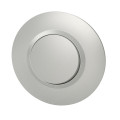 Poussoir aluminium Legrand Dooxie avec plaque de finition deco