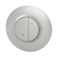 Variateur toute charge aluminium Legrand Dooxie avec plaque de finition deco