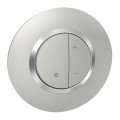 Variateur toute charge aluminium Legrand Dooxie avec plaque de finition deco