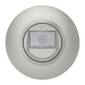Détecteur de mouvement sans neutre aluminium Legrand Dooxie avec plaque de finition deco