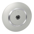 Prise télévision simple aluminium Legrand Dooxie avec plaque de finition deco