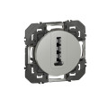 Legrand dooxie prise telephone en t aluminium composable