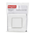 Mosaic interrupteur ou va et vient 10a complet vis blanc