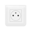 Mosaic prise de courant 2p+t surface bornes auto complet griffe blanc