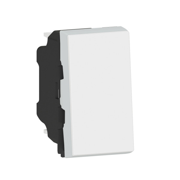 Mosaic easy led interrupteur ou va et vient 10a 1 module composable blanc