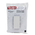 Mosaic easy led interrupteur ou va et vient 10a 1 module composable blanc