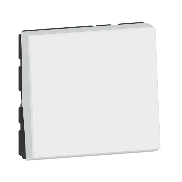 Mosaic easy led interrupteur ou va et vient 10a 2 modules composable blanc