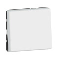 Mosaic easy led interrupteur ou va et vient 10a 2 modules composable blanc