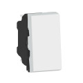 Mosaic poussoir 6a 1 module composable blanc