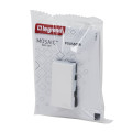 Mosaic poussoir 6a 1 module composable blanc