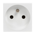 Prise 2P+T F/B Bornes A Vis - Blanc - 2 Modules - Composable