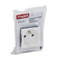 Prise 2P+T F/B Bornes A Vis - Blanc - 2 Modules - Composable