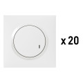 Interrupteurs Connectés Dooxie With Netatmo avec Variateur - Lot de 10, Blanc, 5W à 300W