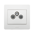 Prise TV-FM-SAT blanc Debflex Diam2