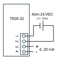 Transformateur intensité - fam tr28 - 200 a sortie 4-20 ma - 28 mm - cl 0.5
