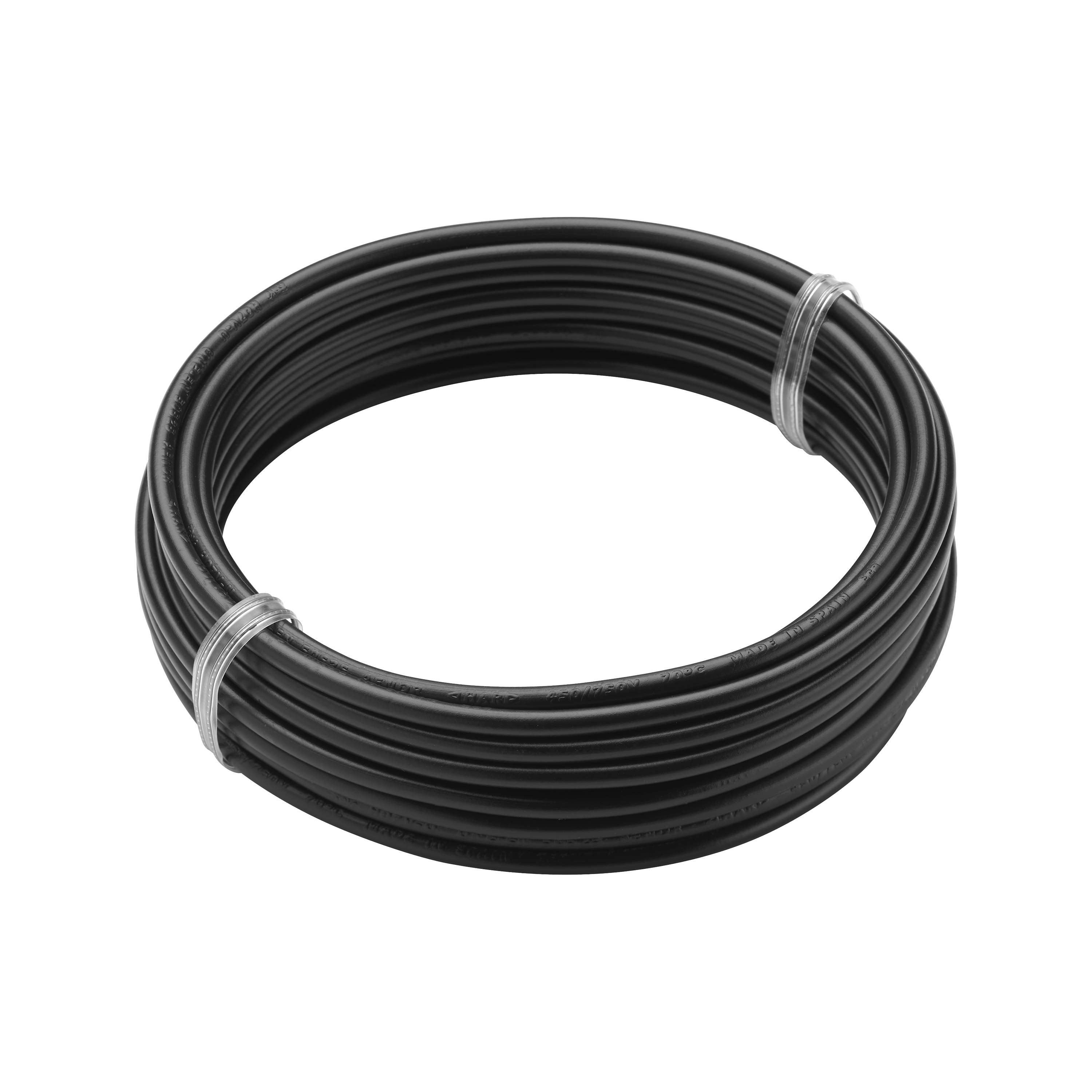 Debflex 110313 FIL ÉLECTRIQUE RIGIDE HO7V-U 1,5 MM2 NOIR C5M