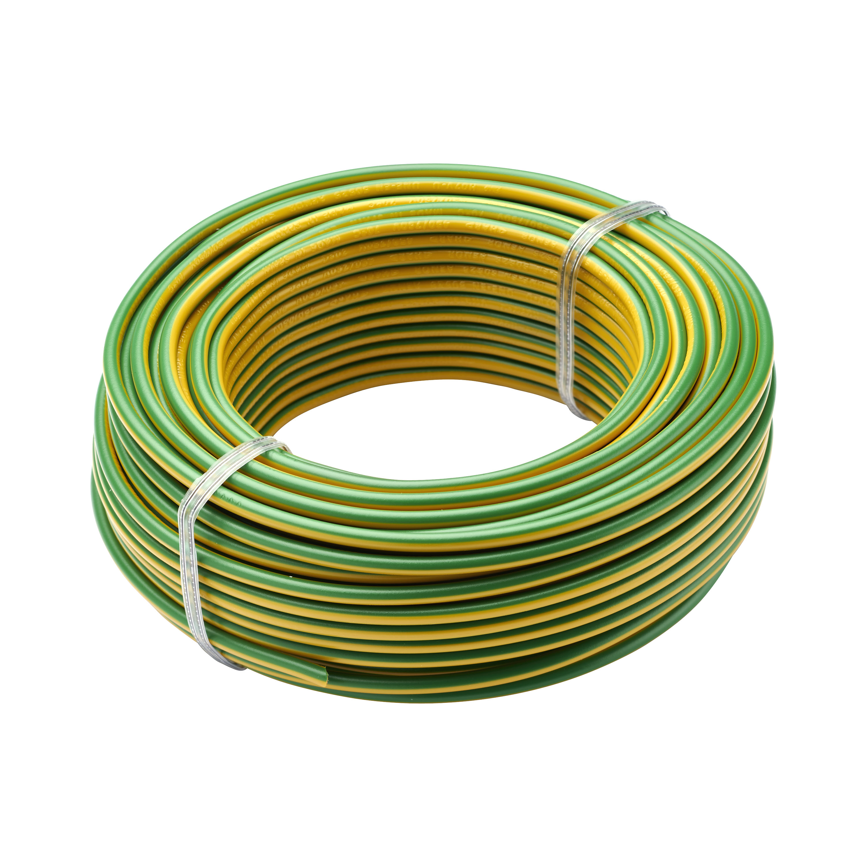 Debflex HO7V-U 110315 Spule, 1,5 Mm², 5 M, Gelb/Grün – Starre Leitung Für Elektro-Installation