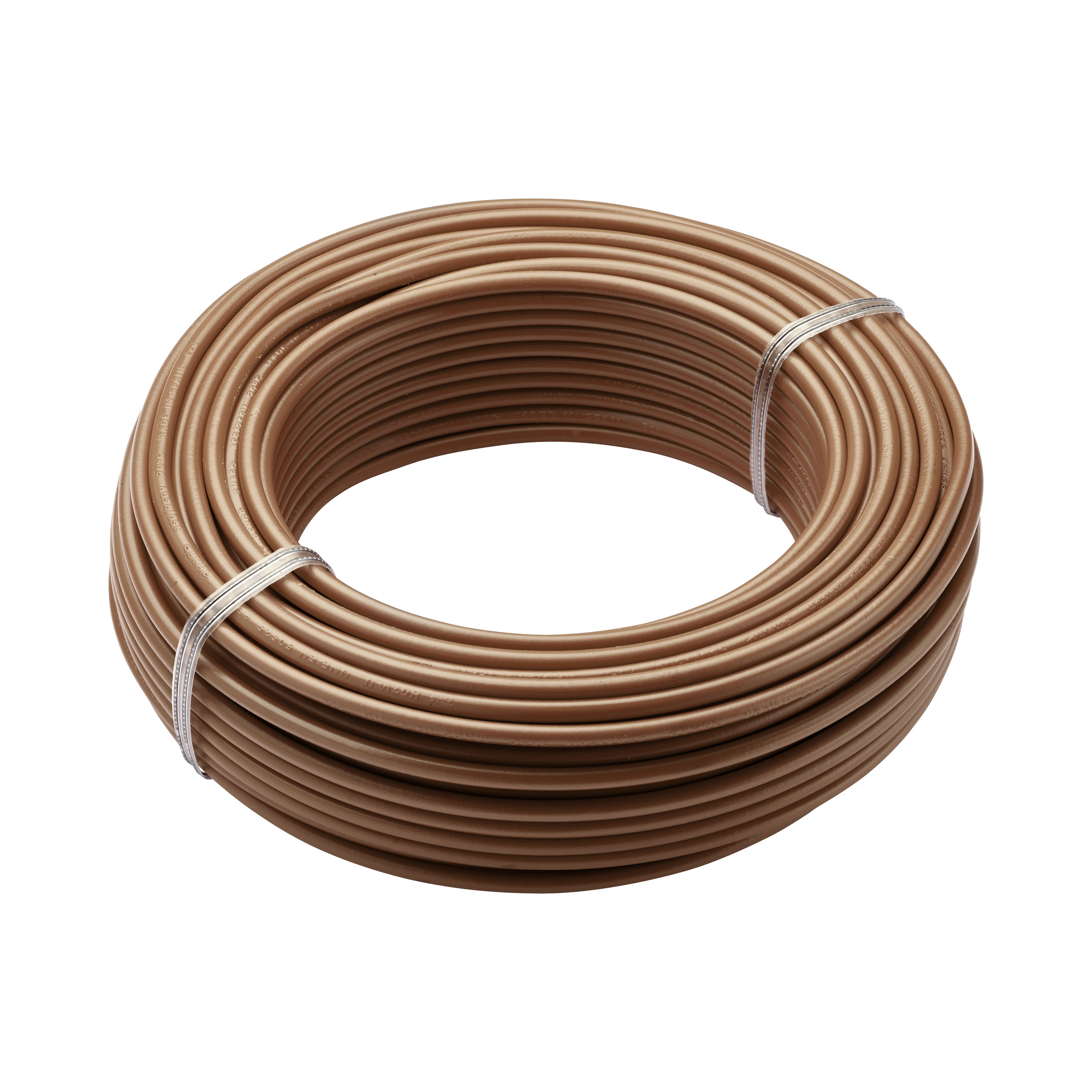 Debflex 110346 FIL ÉLECTRIQUE RIGIDE HO7V-U 1,5 MM2 MARRON C25M