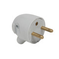 Fiche 2P+T 16A gris Debflex sortie laterale fiche mâle