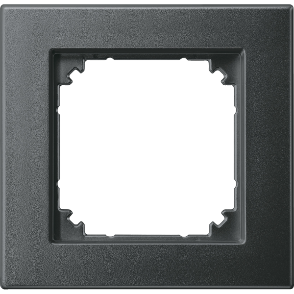 System m - m plan - plaque de finition - 1 poste - anthracite
