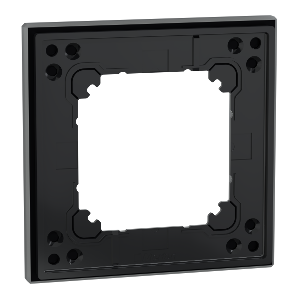 System m - m elegance - plaque de finition - 1 poste - verre noir