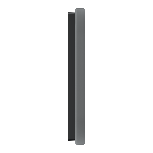 System m - m elegance - plaque de finition - 1 poste - verre noir