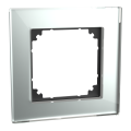 System m - m elegance - plaque de finition - 1 poste - verre diamant