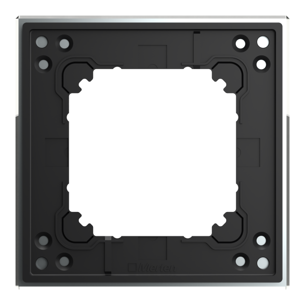 System m - m elegance - plaque de finition - 1 poste - verre diamant