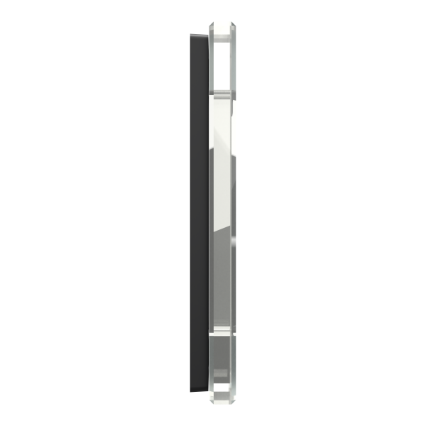 System m - m elegance - plaque de finition - 1 poste - verre diamant
