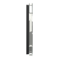 System m - m elegance - plaque de finition - 1 poste - verre diamant