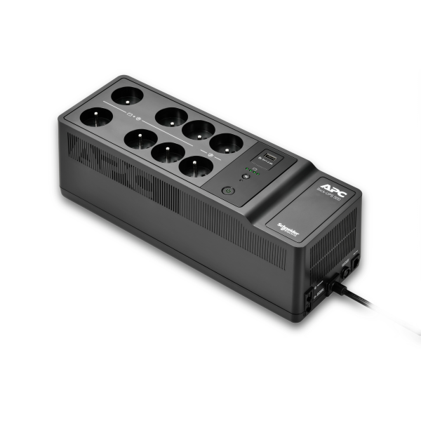 Be500g2-fr – onduleur off-line – 500va/300w, 230v –  8 prises fr et 1 port usb