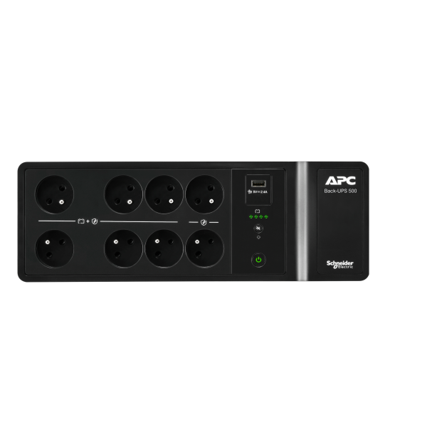 Be500g2-fr – onduleur off-line – 500va/300w, 230v –  8 prises fr et 1 port usb