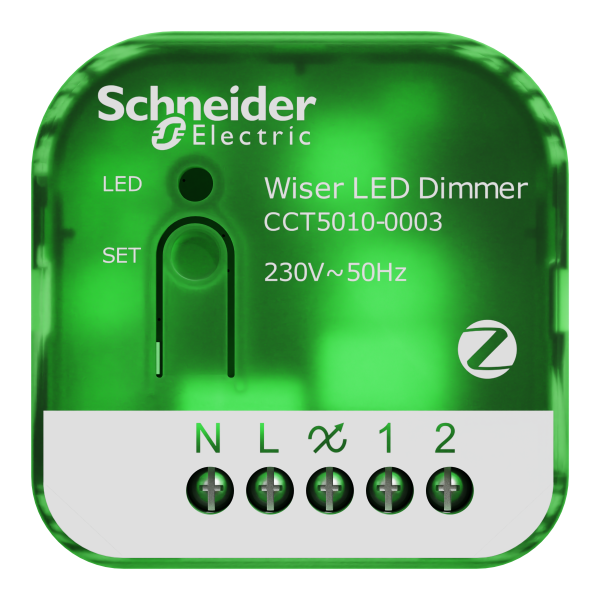 Wiser - micromodule variateur de lumière avec ou sans neutre - zigbee