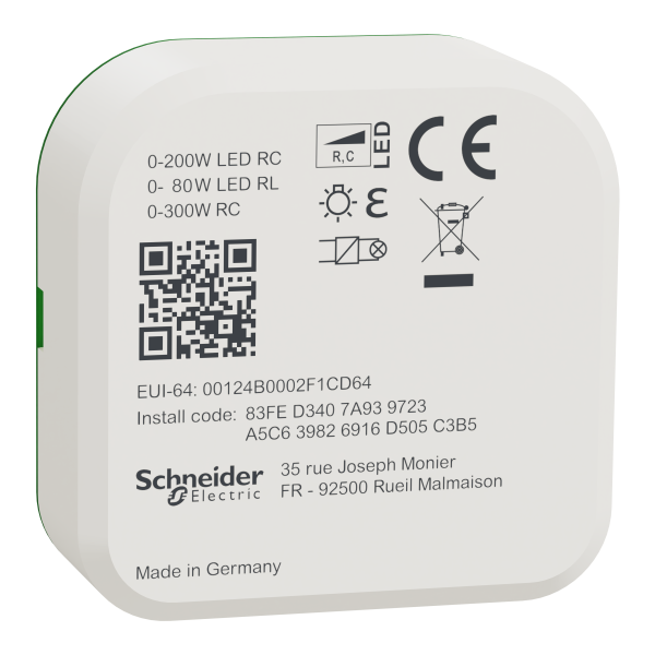 Wiser - micromodule variateur de lumière avec ou sans neutre - zigbee