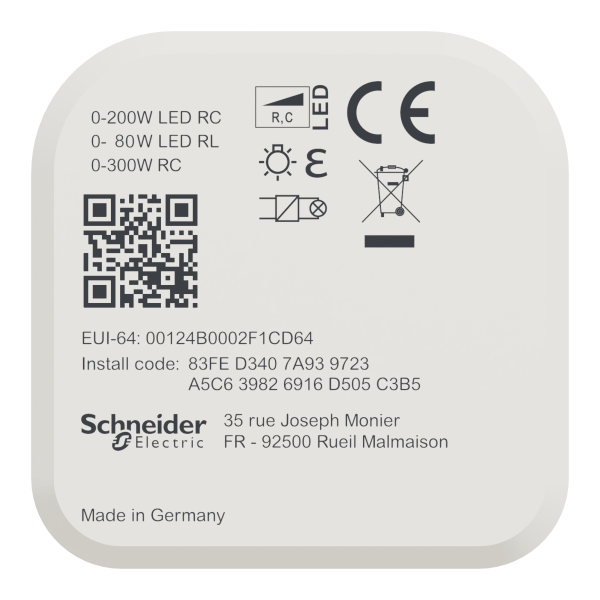 Wiser - micromodule variateur de lumière avec ou sans neutre - zigbee