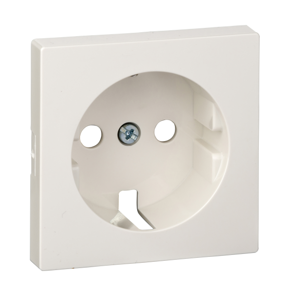 System m - enjoliveur pour prise 2p+t - std allemand - blanc brillant