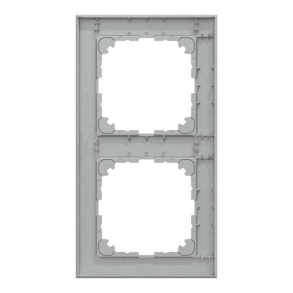 System m - m pure - 2 postes - aluminium