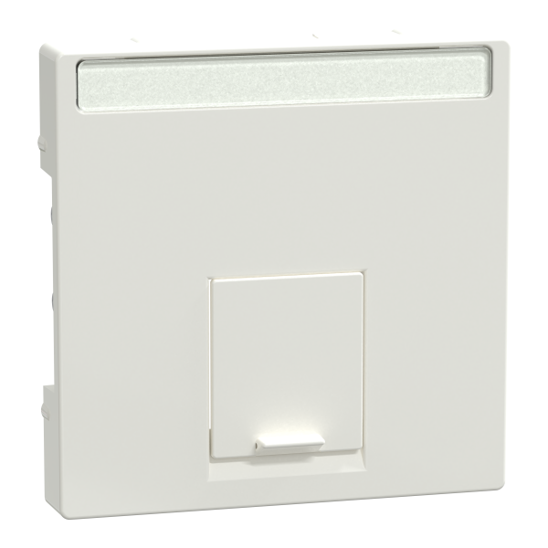 System m - enjoliveur rj45 central - ip20 - blanc polaire