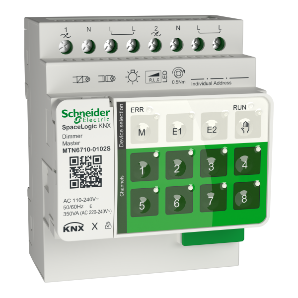 Spacelogic knx - variation, 2 sorties universelles, master, secure