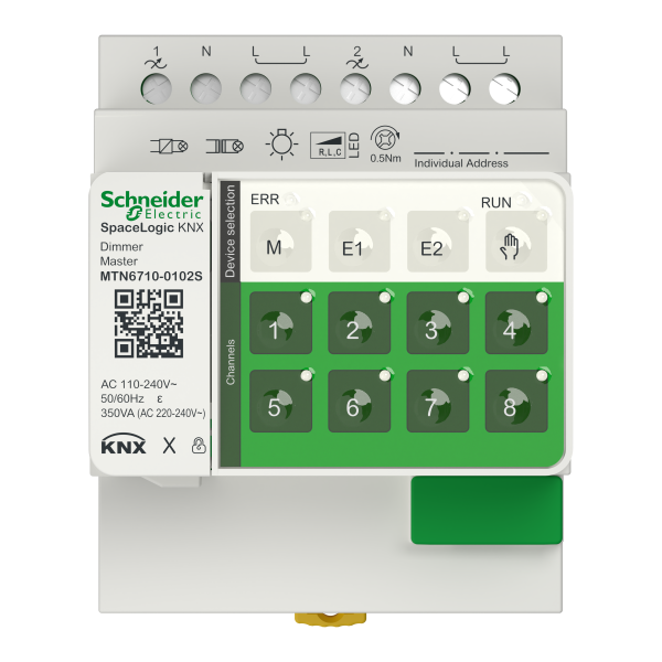 Spacelogic knx - variation, 2 sorties universelles, master, secure