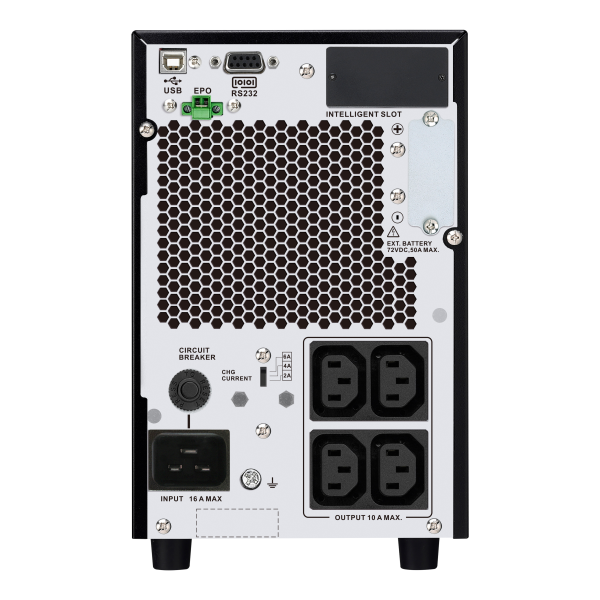 Easy ups srv - onduleur monophasé on-line - 230v - 2kva - tour longue autonomie
